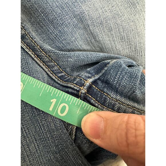 Torrid women’s jeans mid wash straight leg, distressed boyfriend, cut plus size - Picture 9 of 12